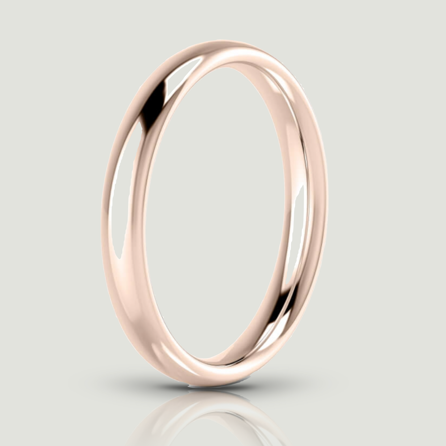 Rose Gold 3.0mm Traditional Court Ring