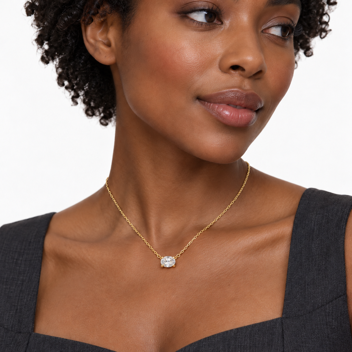 The Chelsea Oval Lab-Grown Necklace