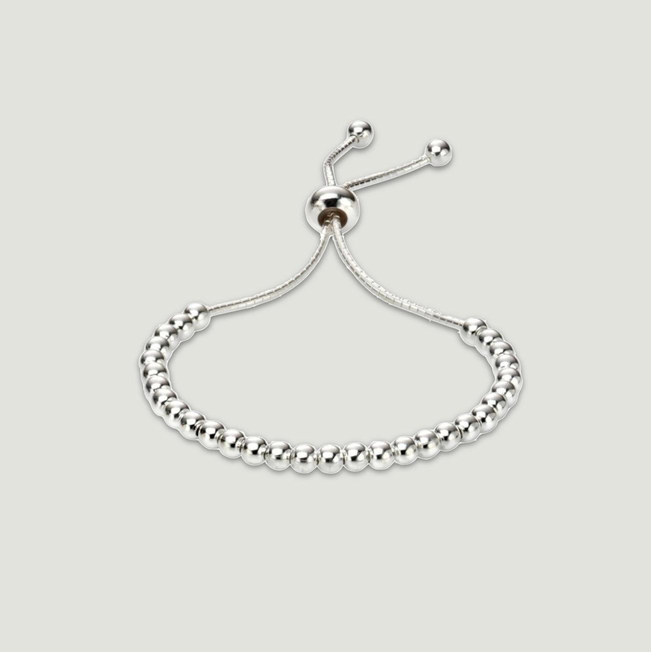 Children's Silver Beaded Bracelet
