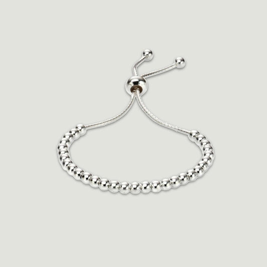 Children's Silver Beaded Bracelet