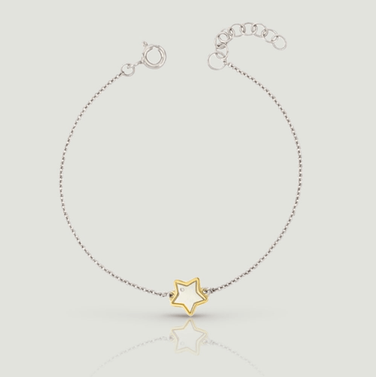 Children's Silver Star Bracelet