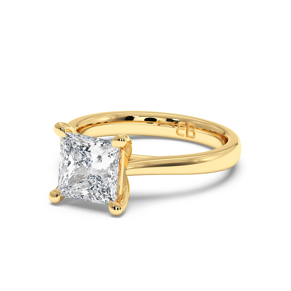 La bague Chelsea en or jaune et émeraude de laboratoire