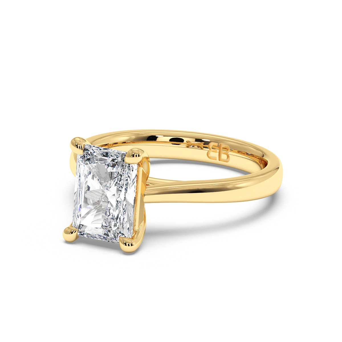 The Belgravia Radiant Lab-Grown Yellow Gold Ring
