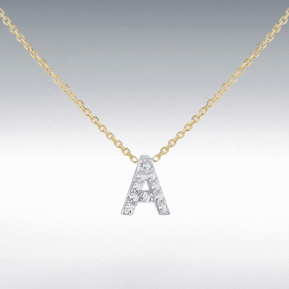 Diamond Initial Necklace