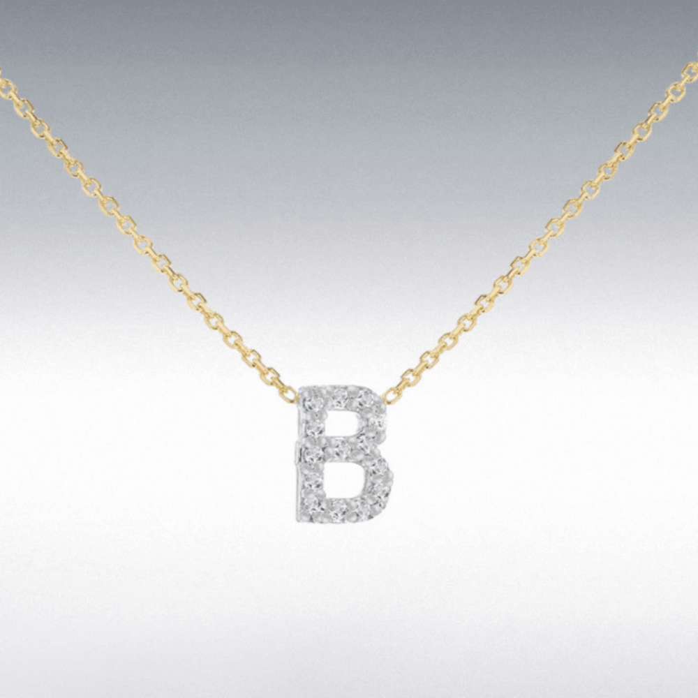 Diamond Initial Necklace