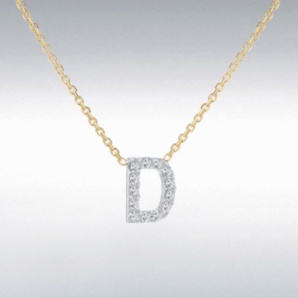 Diamond Initial Necklace