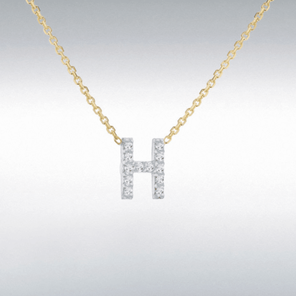 Diamond Initial Necklace