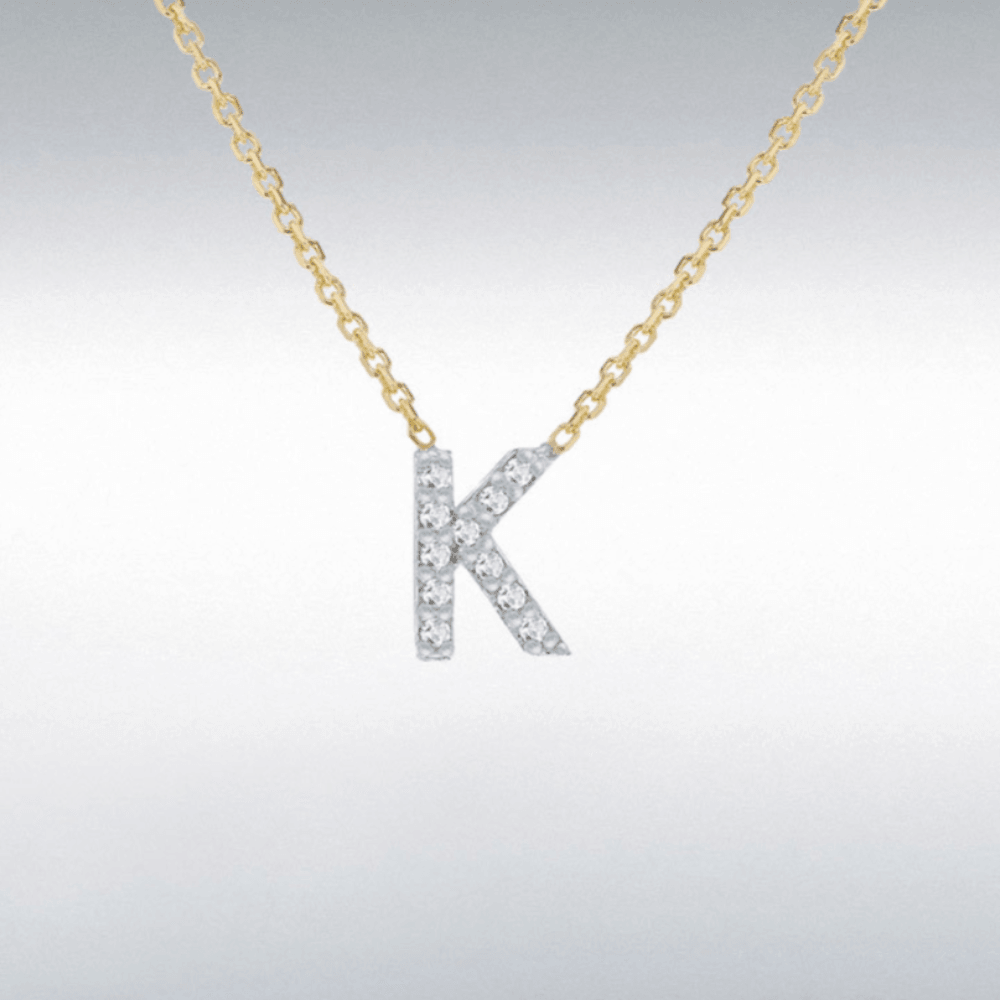 Diamond Initial Necklace