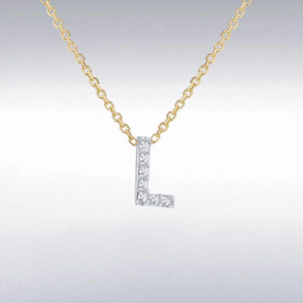 Diamond Initial Necklace