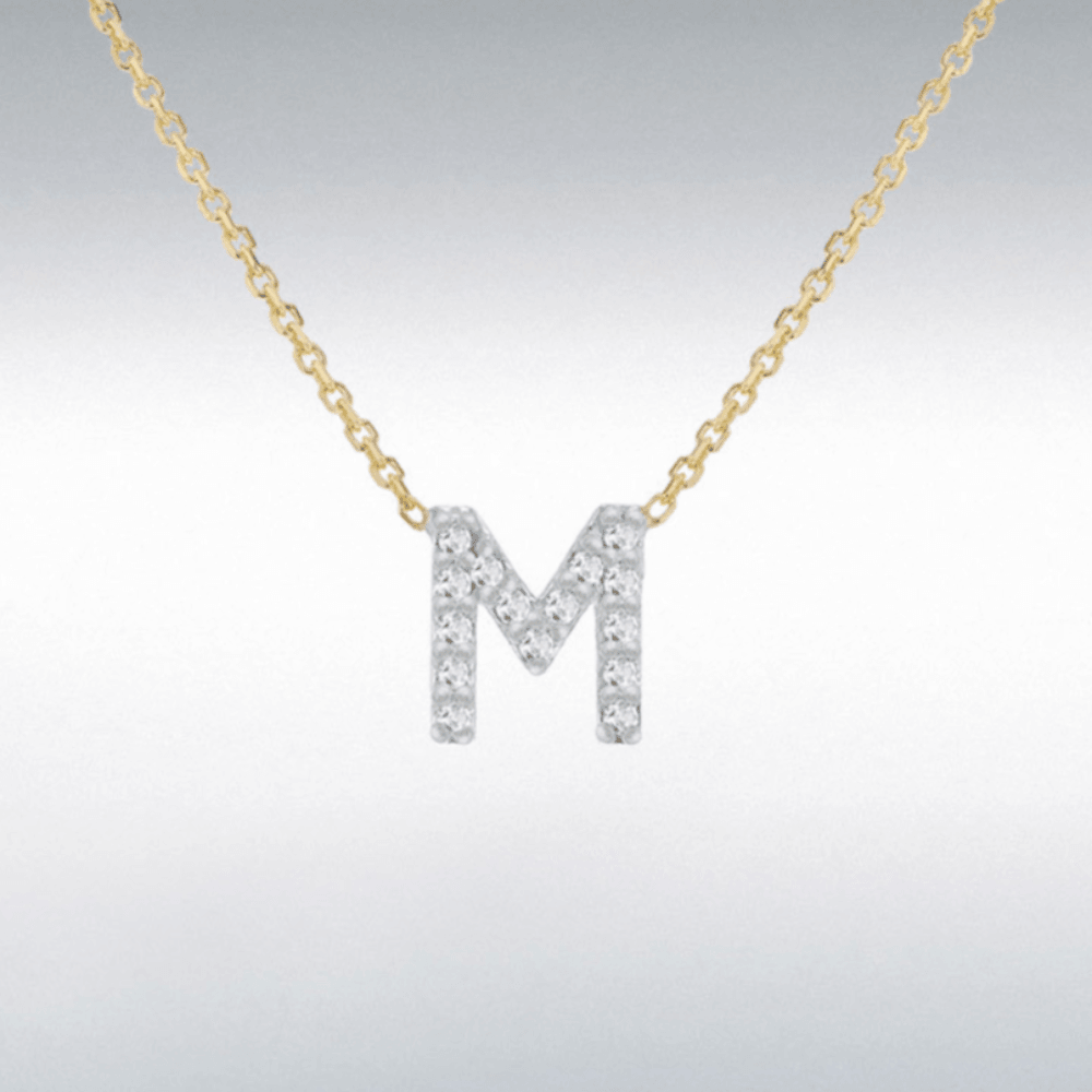 Diamond Initial Necklace