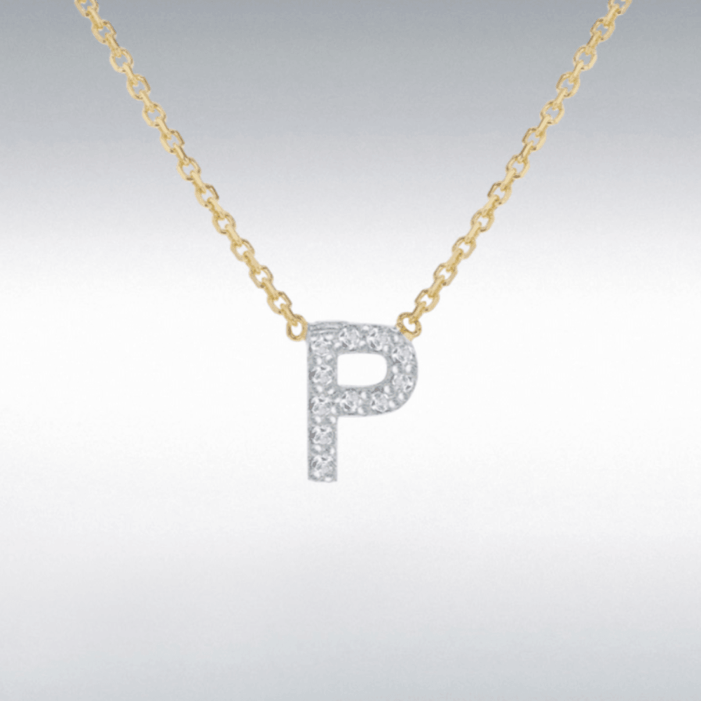 Diamond Initial Necklace