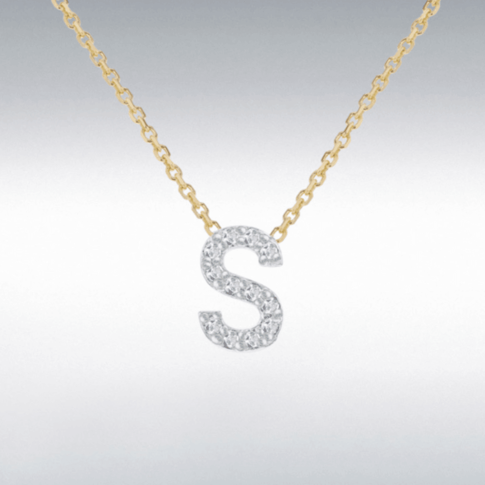 Diamond Initial Necklace