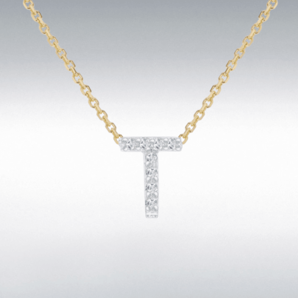 Diamond Initial Necklace