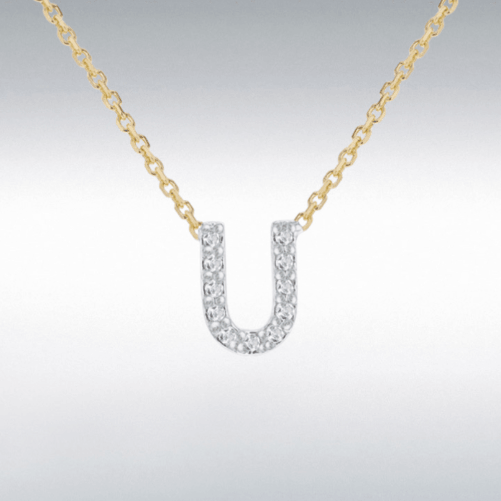 Diamond Initial Necklace
