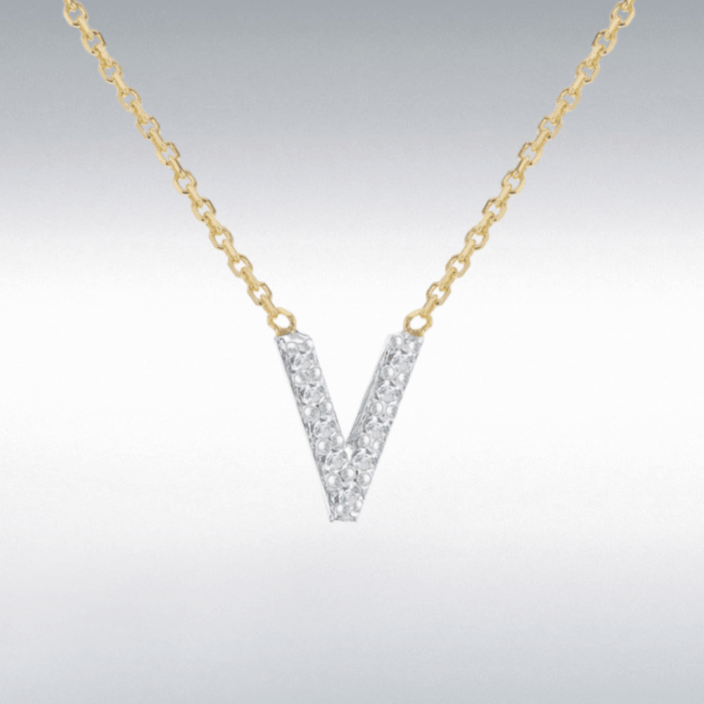 Diamond Initial Necklace