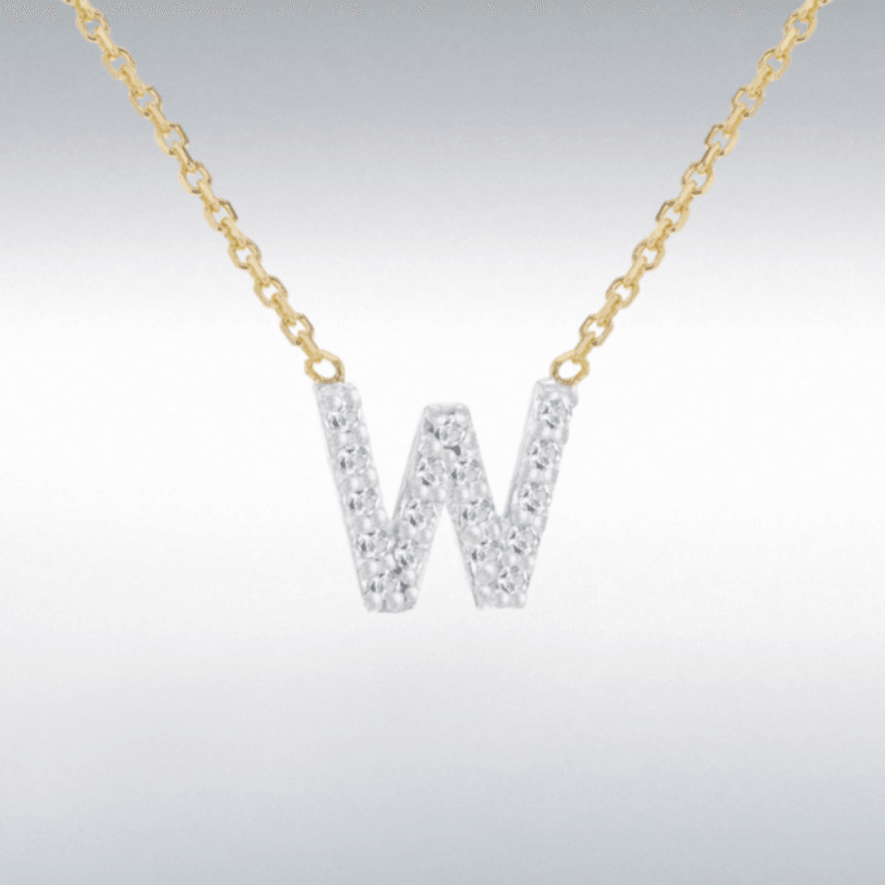 Diamond Initial Necklace