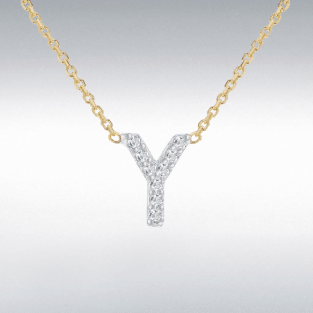 Diamond Initial Necklace