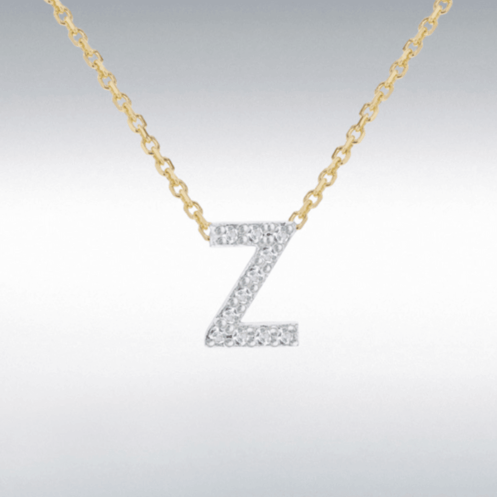 Diamond Initial Necklace