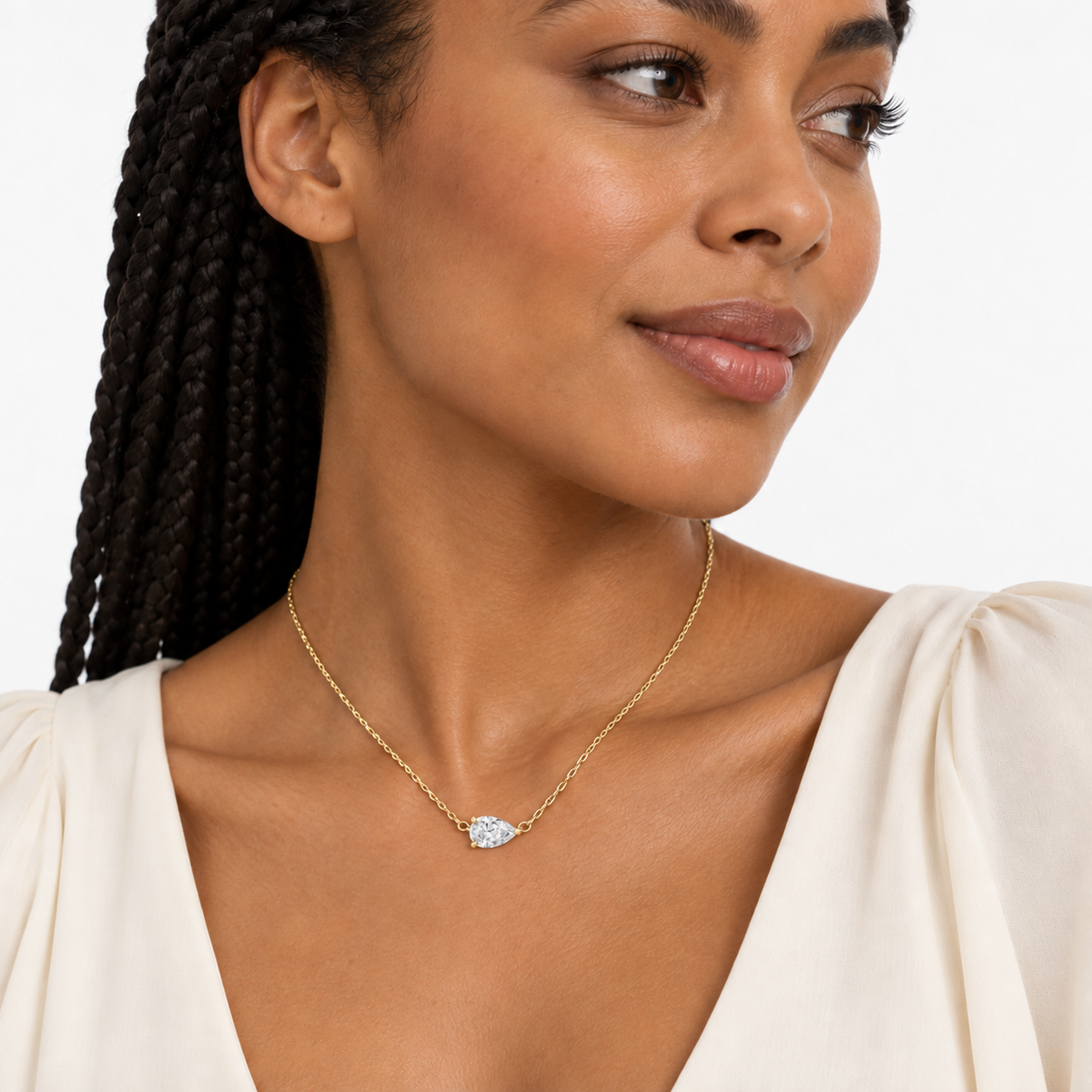 The Chelsea Pear Lab-Grown Necklace