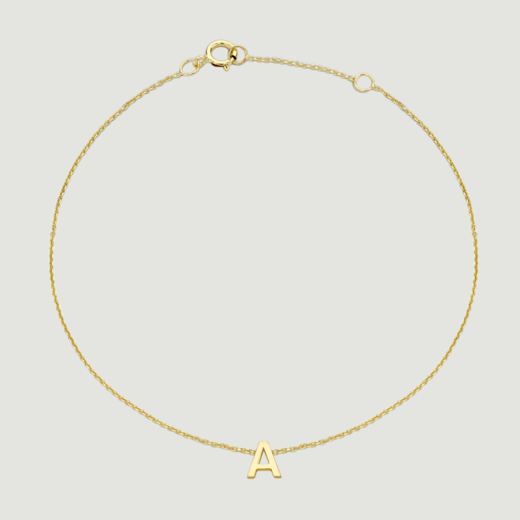 Gold Initial Bracelet