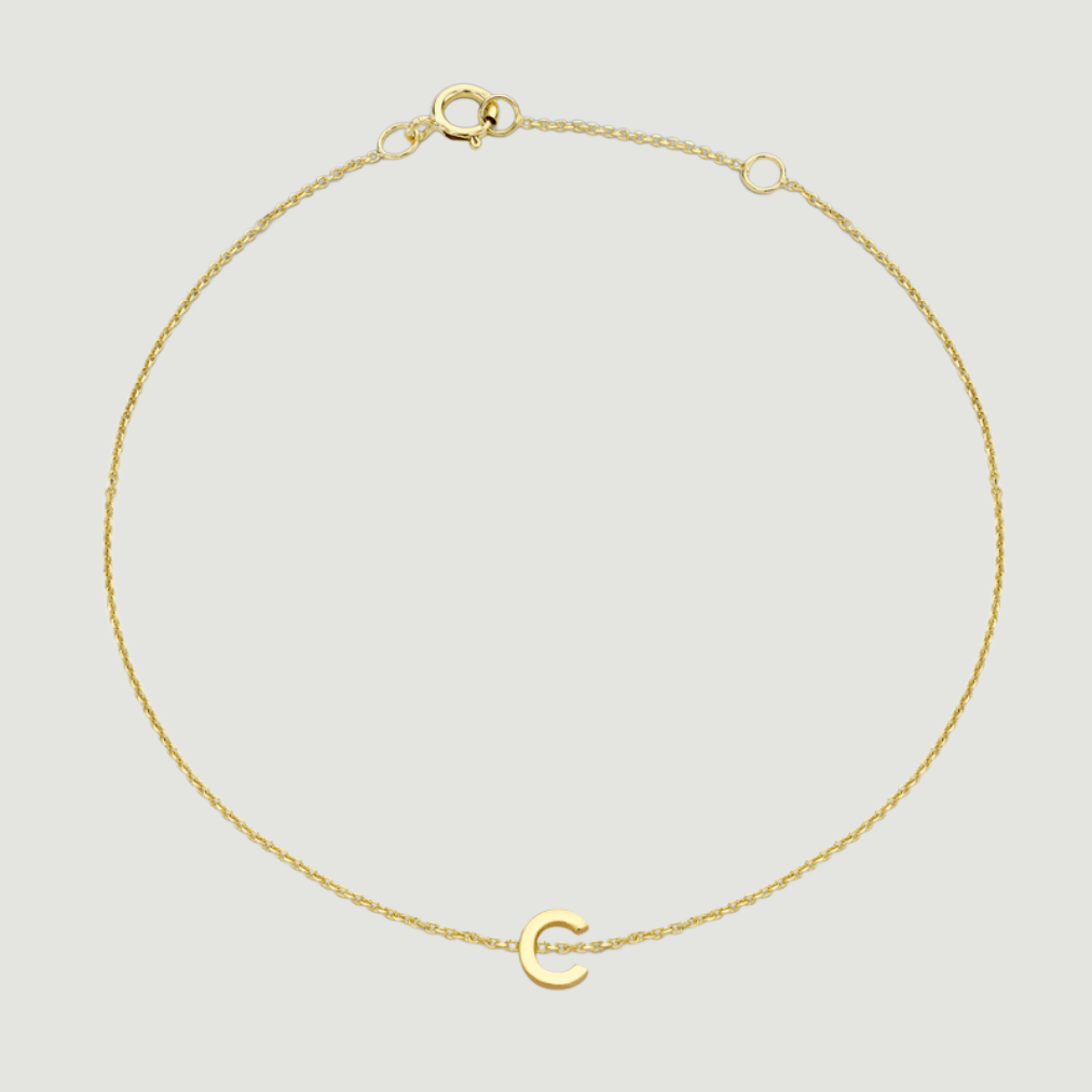 Gold Initial Bracelet
