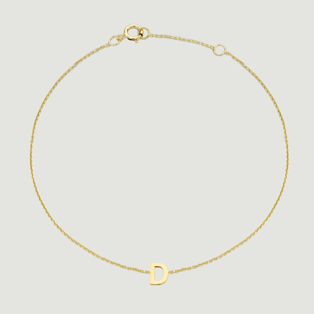 Gold Initial Bracelet
