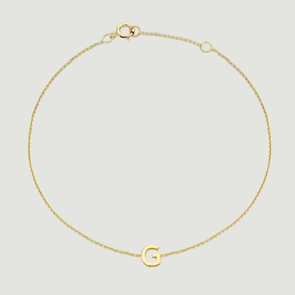 Gold Initial Bracelet