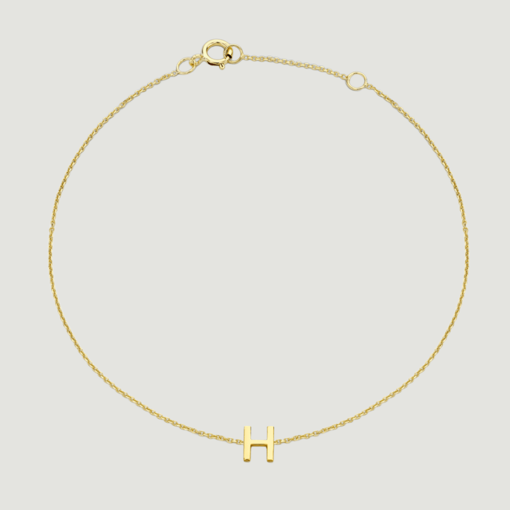 Gold Initial Bracelet