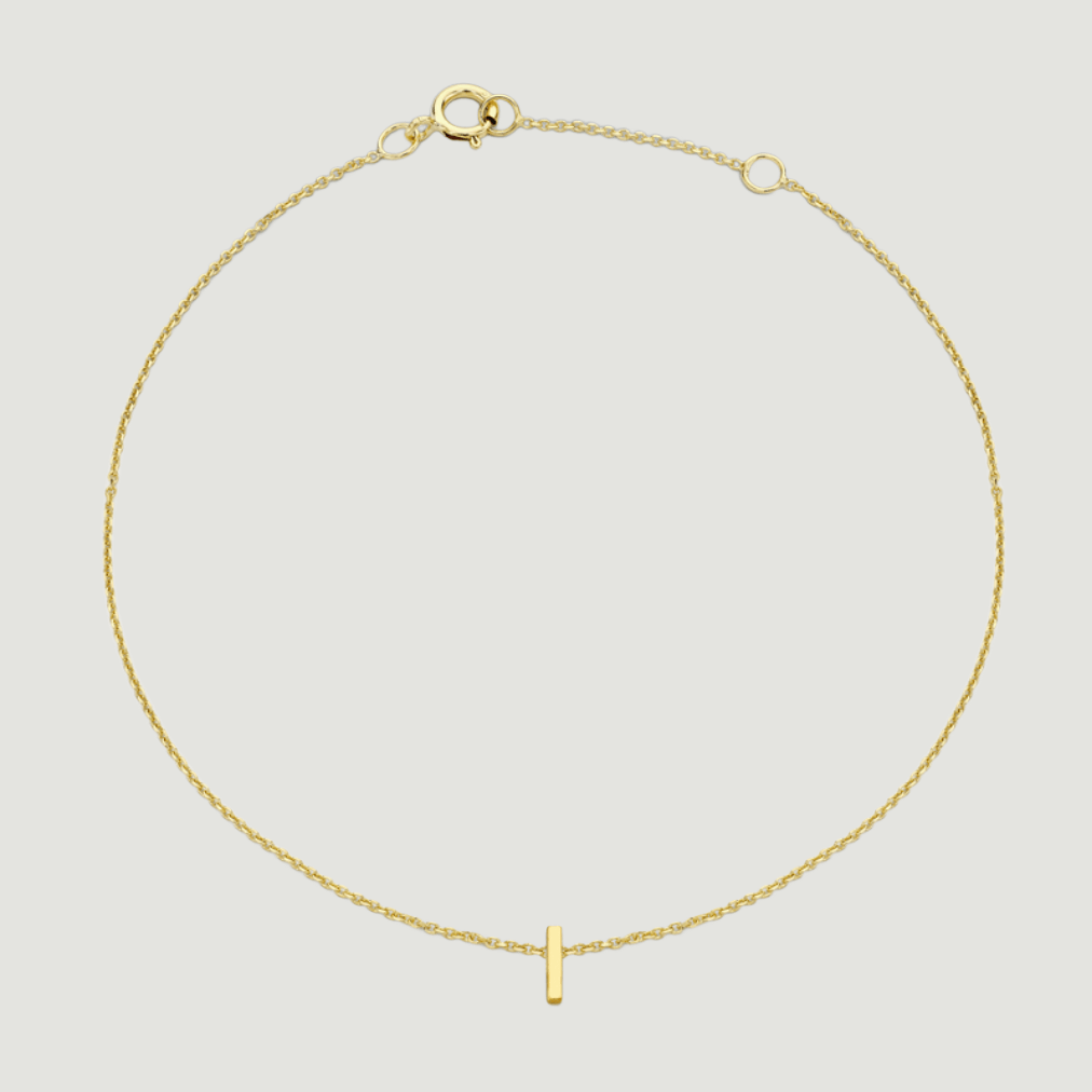 Gold Initial Bracelet