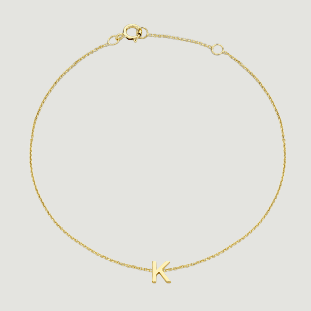 Gold Initial Bracelet