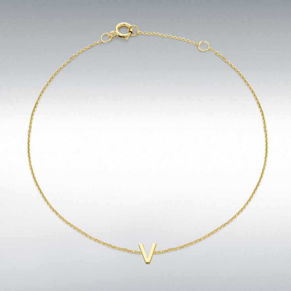 Gold Initial Bracelet