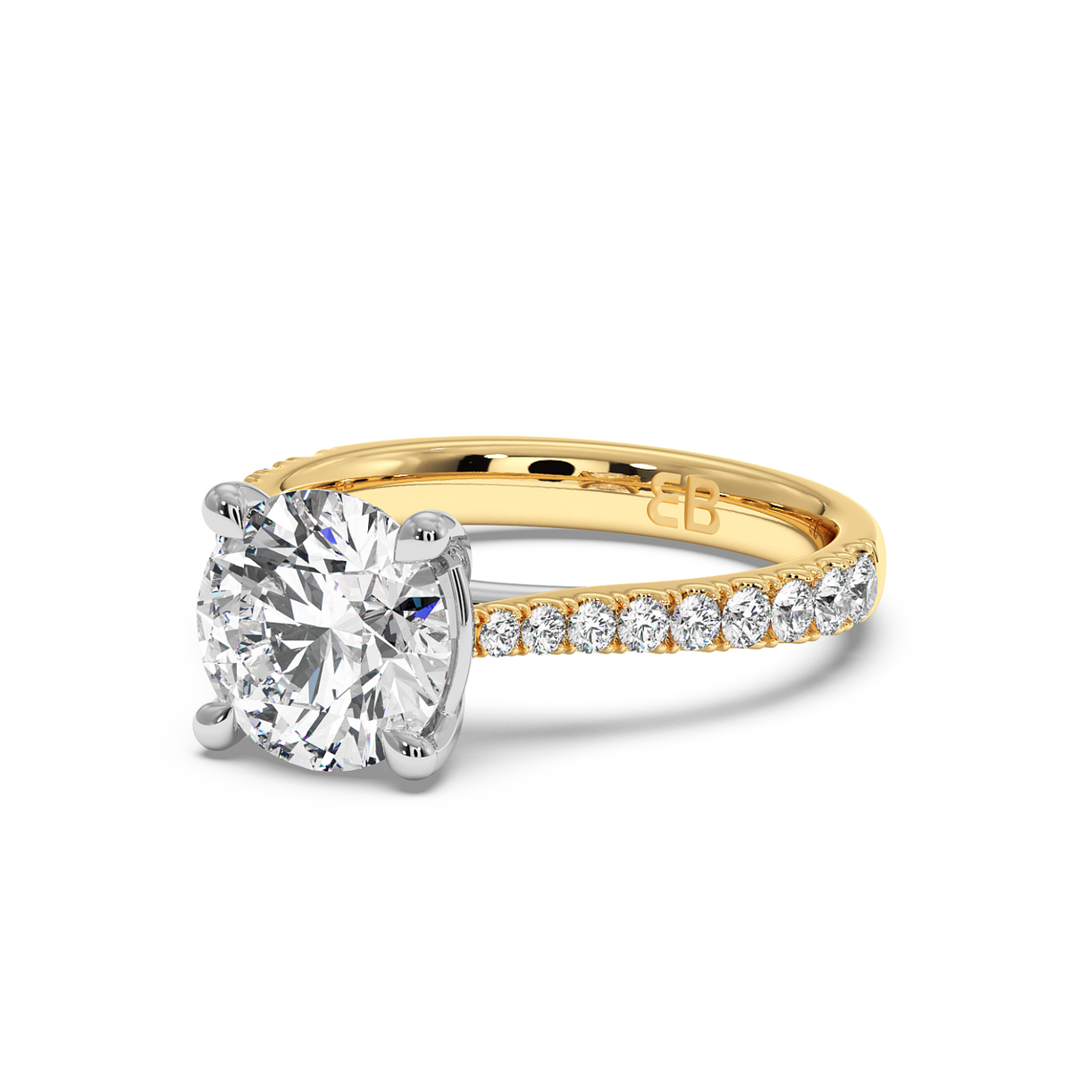 The Richmond Round Lab-Grown Gold & Platinum Ring