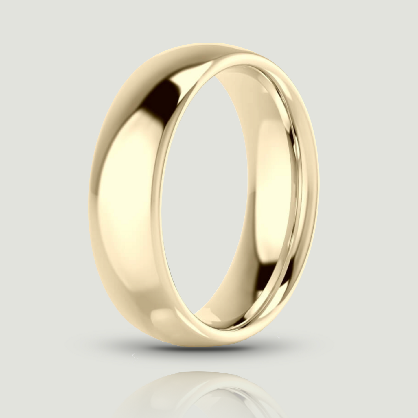 Yellow Gold 6.0mm Traditional Court Ring