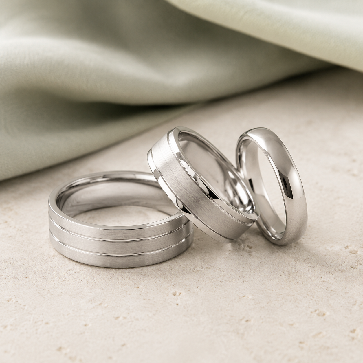 Patterned Wedding Rings