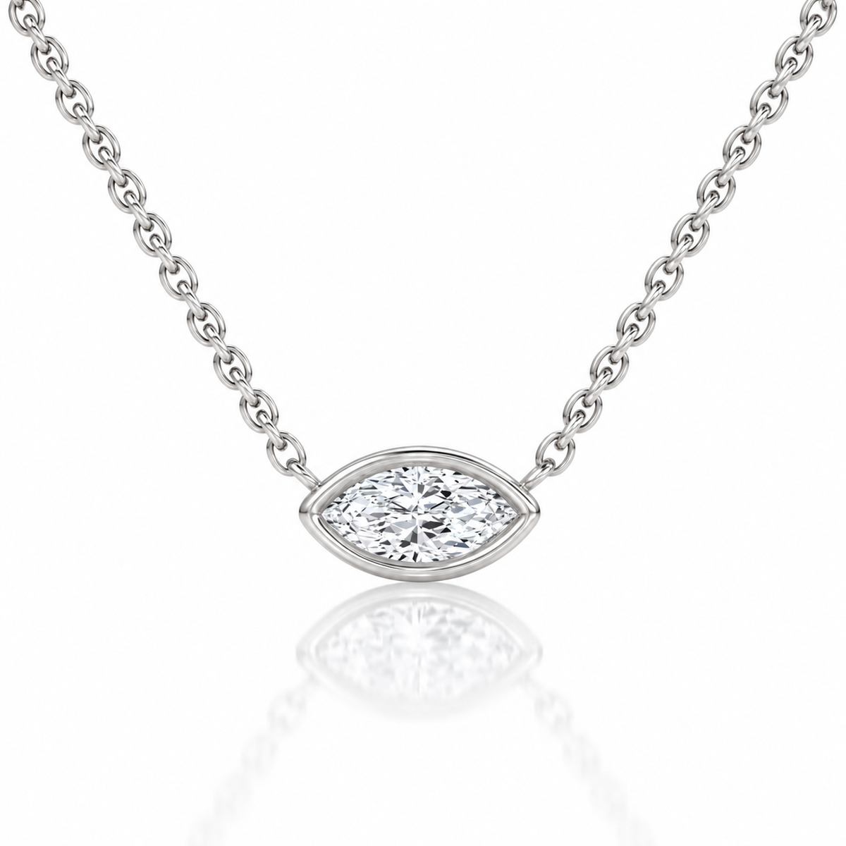 The Primrose Marquise Lab-Grown Necklace