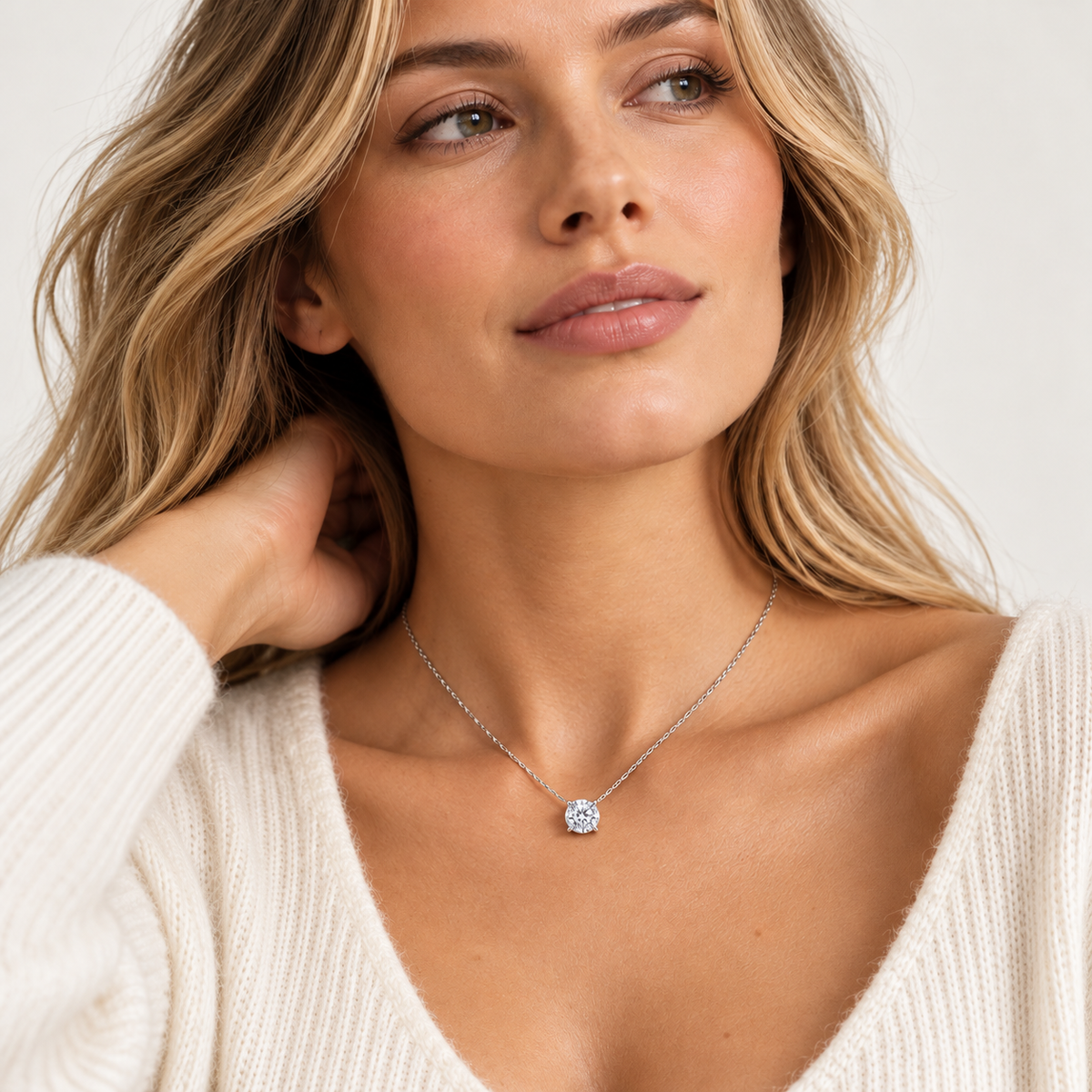 The Chelsea Round Lab-Grown Necklace