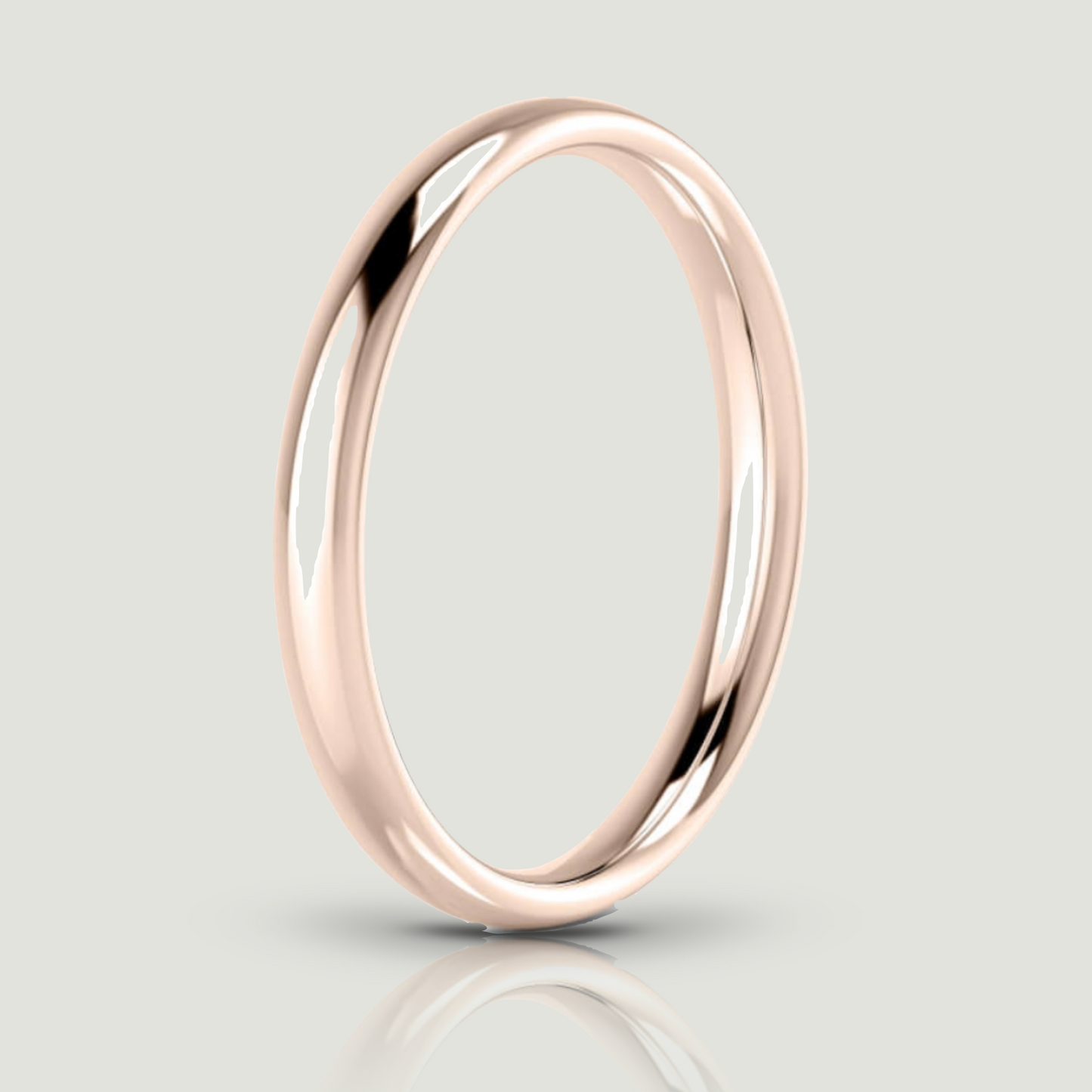 Rose Gold 2.5mm Traditional Court Ring