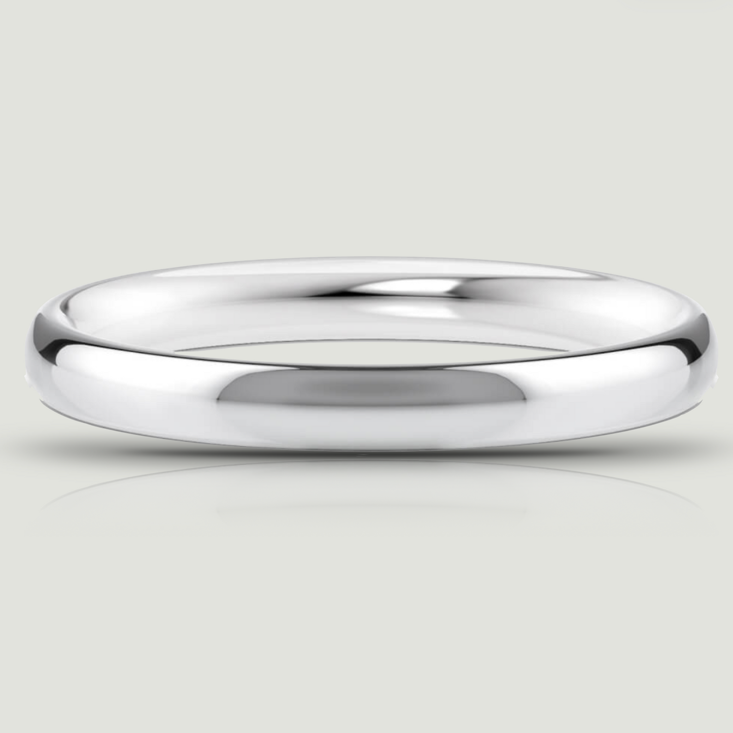 Platinum 2.5mm Traditional Court Ring