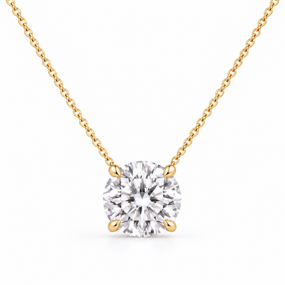 The Chelsea Round Lab-Grown Necklace