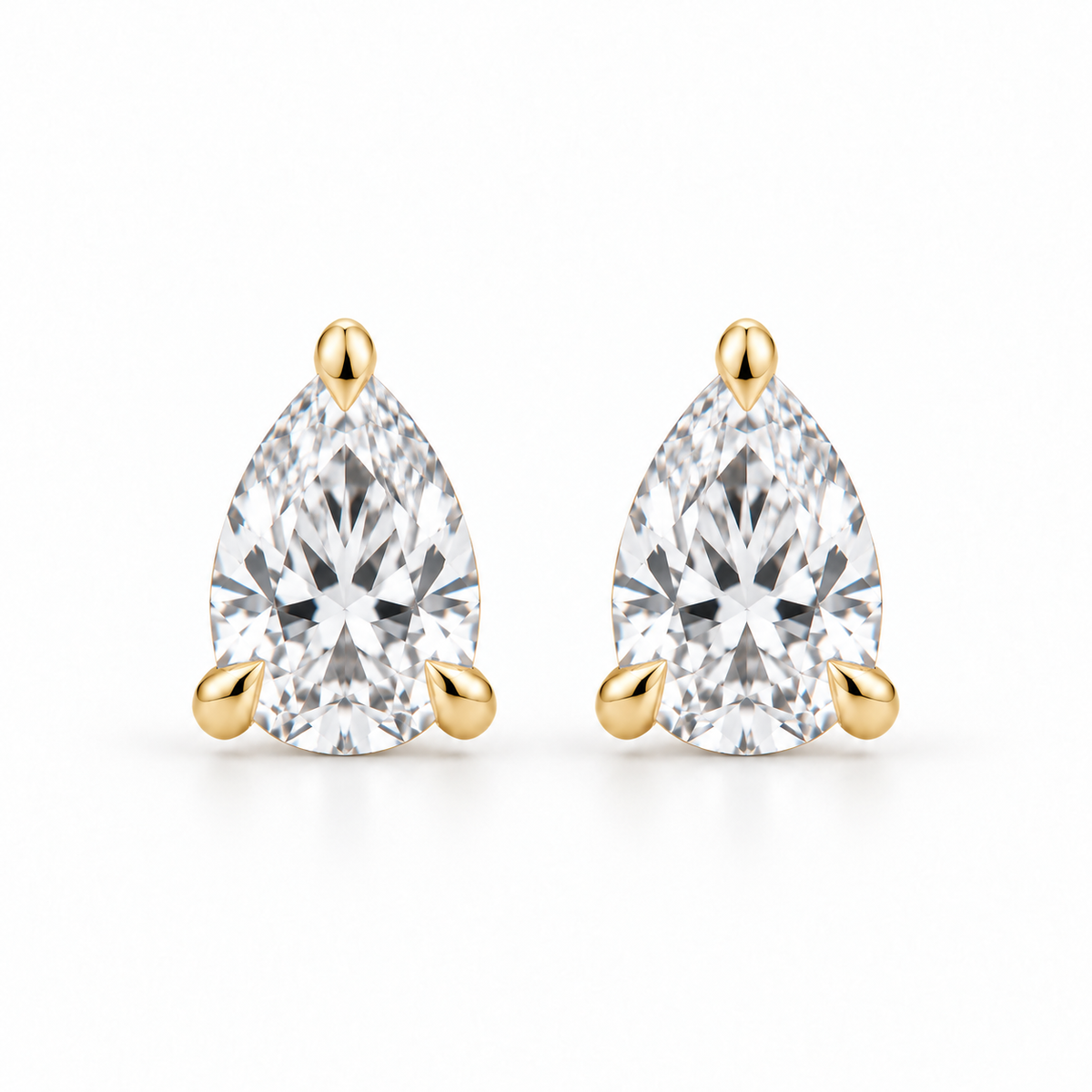 The Chelsea Pear Lab-Grown Stud Earrings