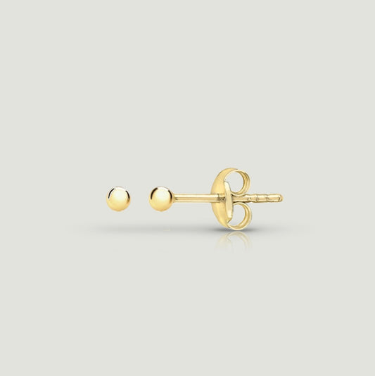 2mm ball stud earring in 9ct yellow gold