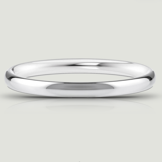 Platinum 2.0mm Traditional Court Ring