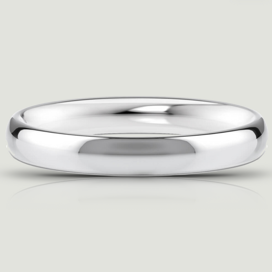 Platinum 3.0mm Traditional Court Ring