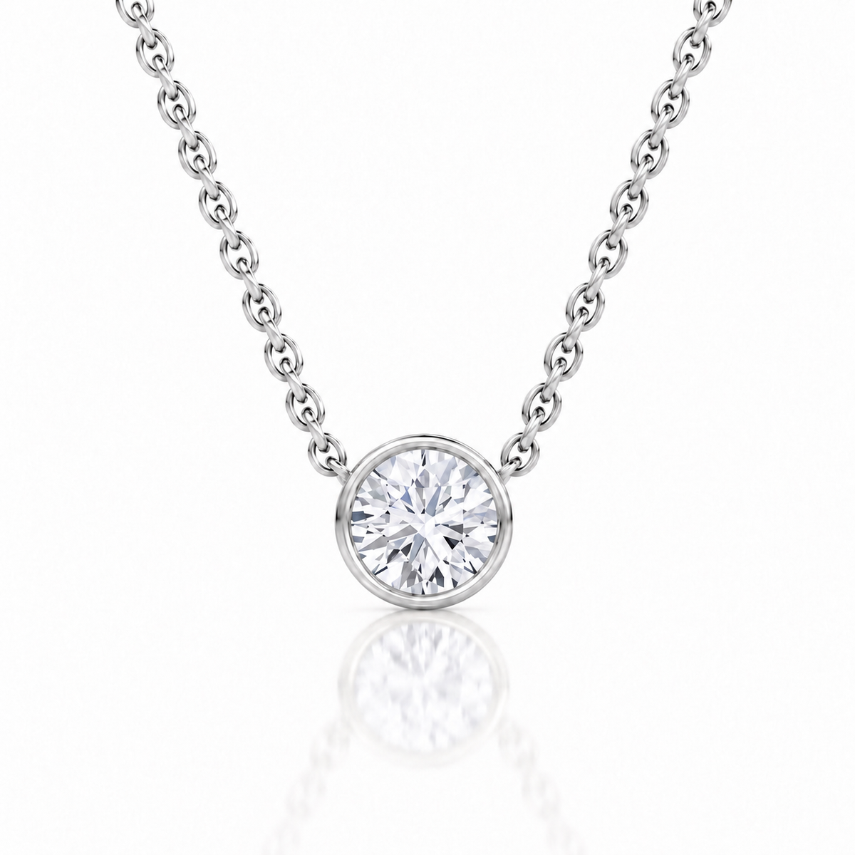 The Primrose Round Lab-Grown Necklace