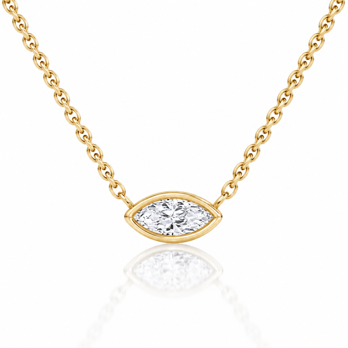The Primrose Marquise Lab-Grown Necklace