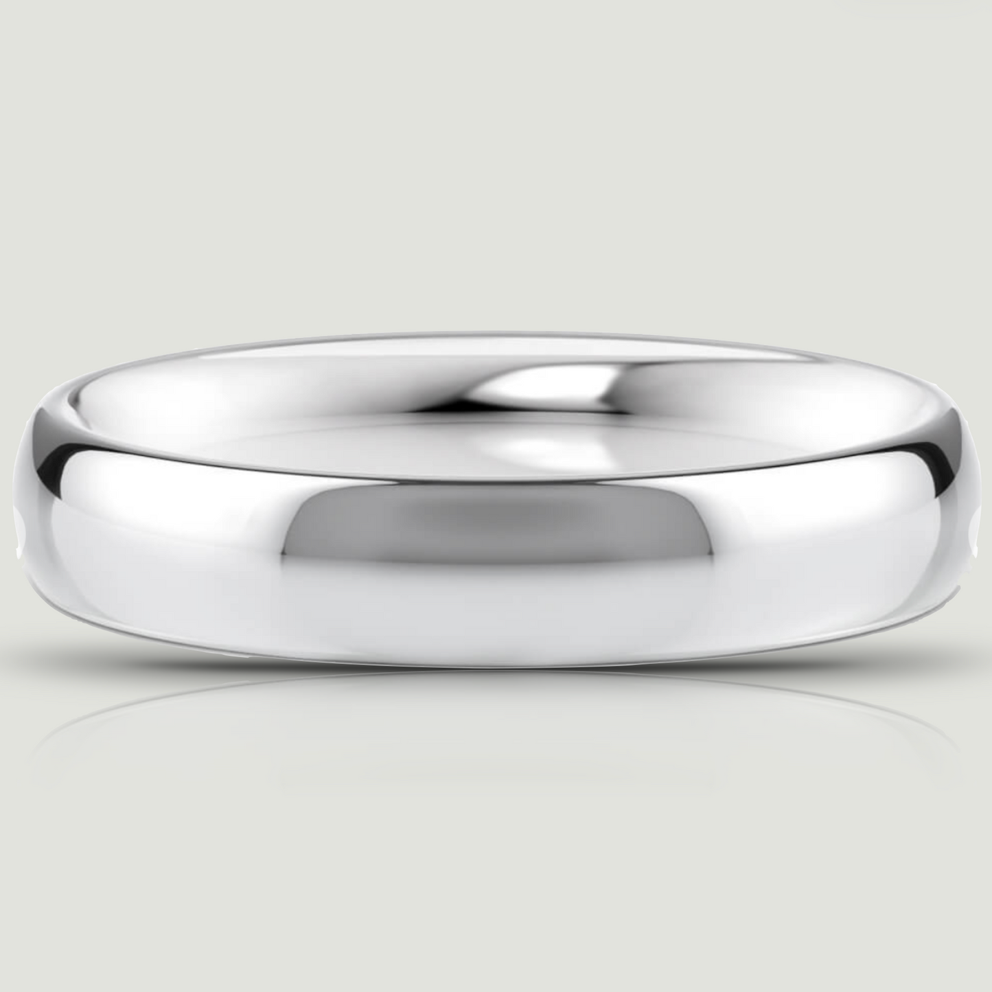 Platinum 4.0mm Traditional Court Ring