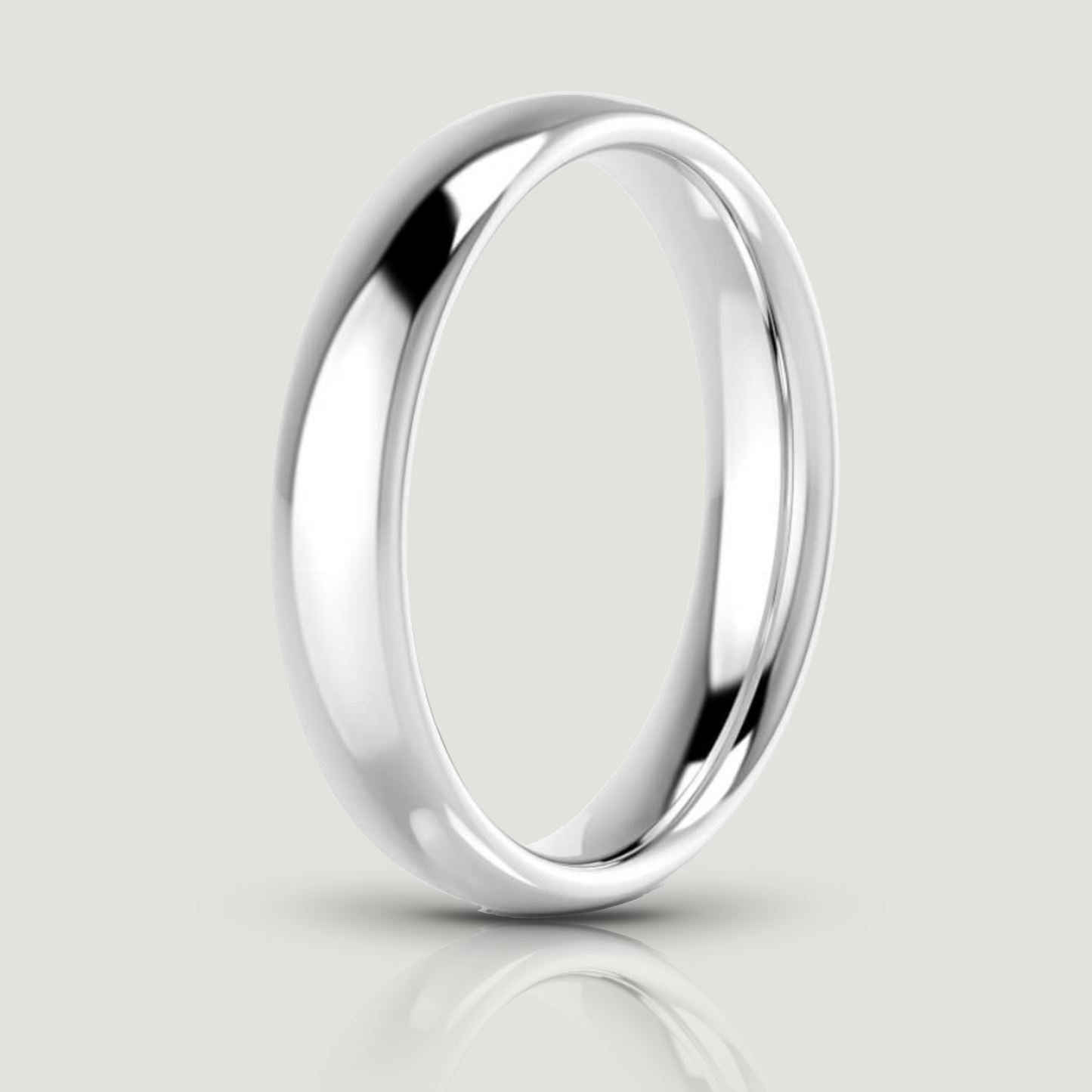 Platinum 4.0mm Traditional Court Ring