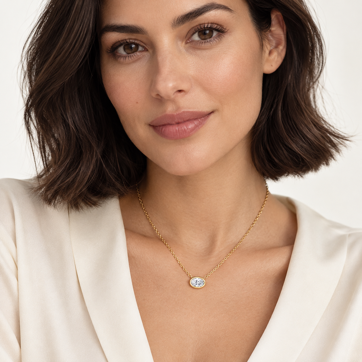 The Primrose Oval Lab-Grown Necklace