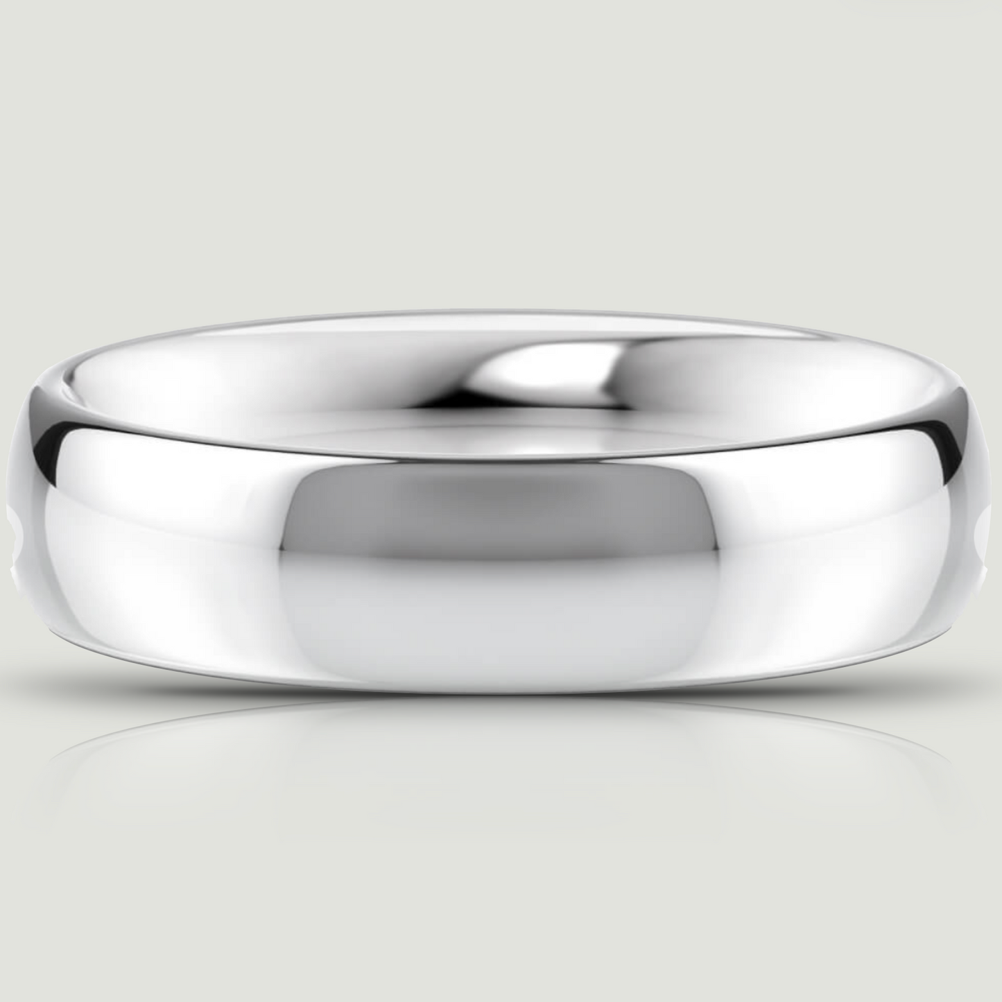 Platinum 5.0mm Traditional Court Ring