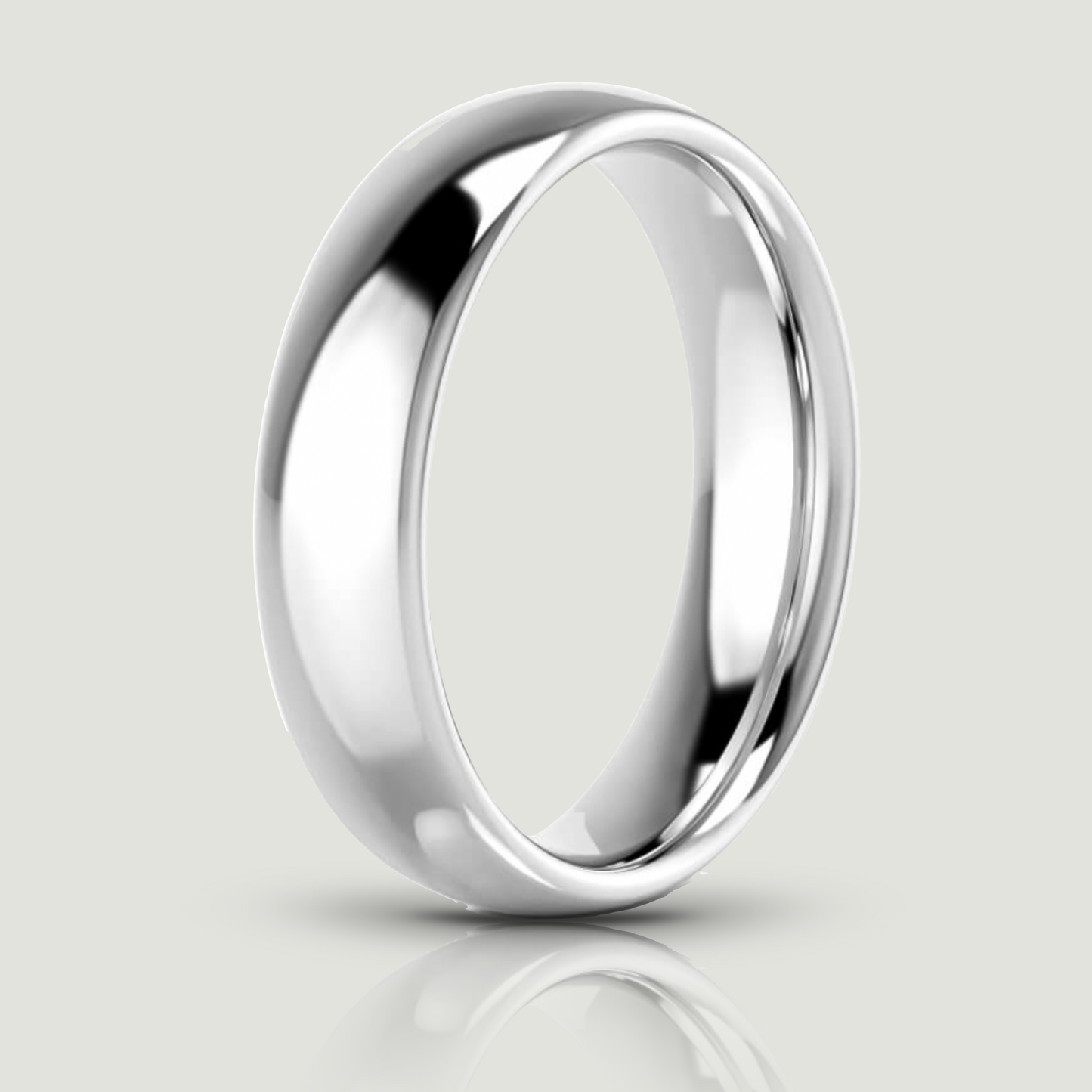 Platinum 5.0mm Traditional Court Ring